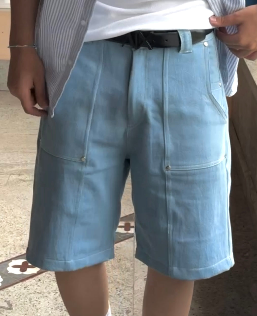UTILITY PANELLED JORTS