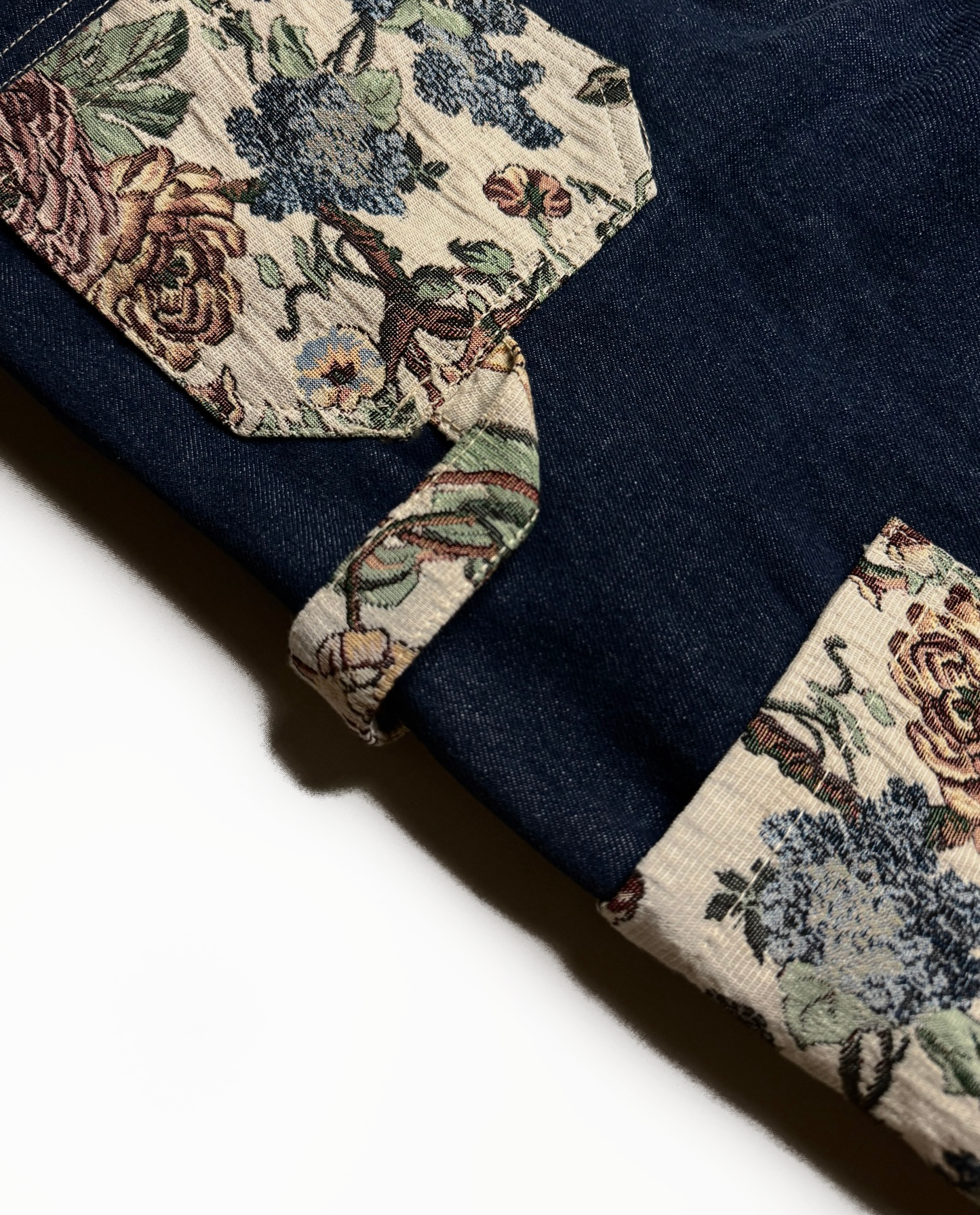 Floral Jacquard Denim