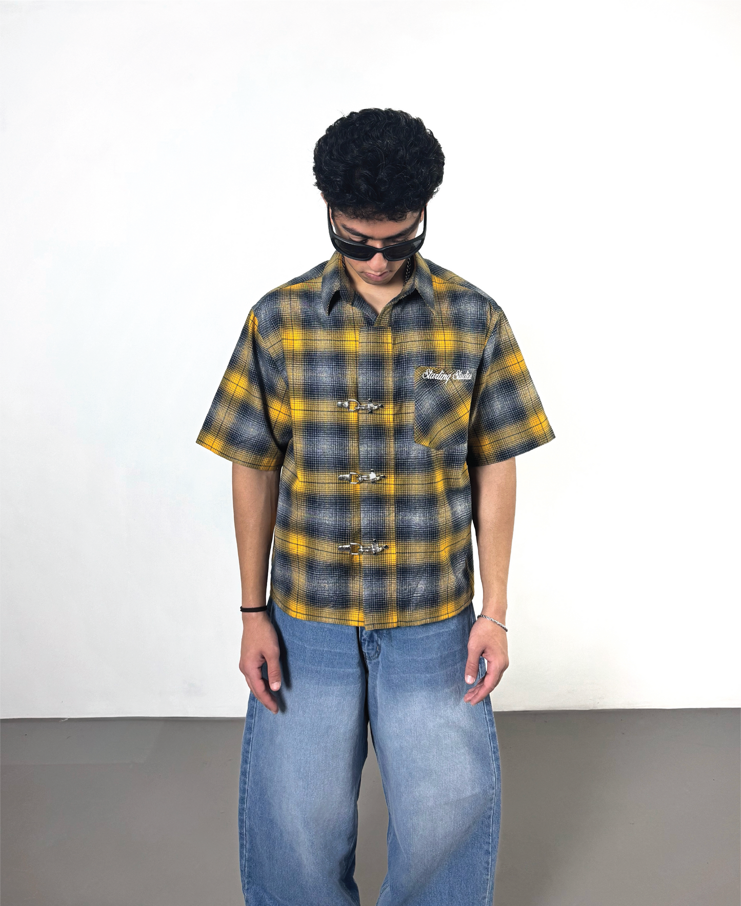 MUSTARD YELLOW CLASP SHIRT