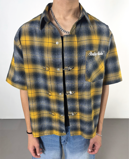 MUSTARD YELLOW CLASP SHIRT