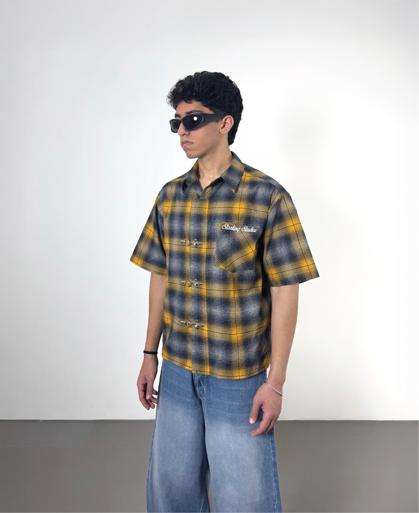 MUSTARD YELLOW CLASP SHIRT