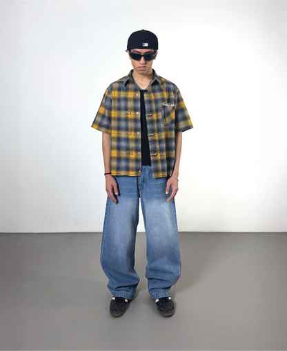 MUSTARD YELLOW CLASP SHIRT