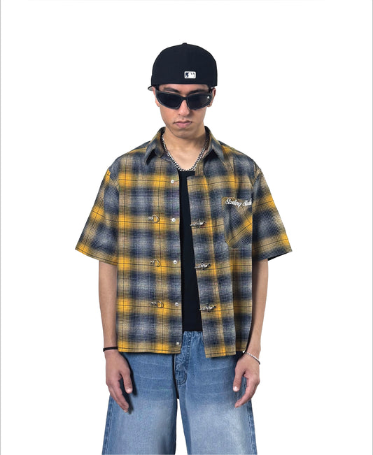 MUSTARD YELLOW CLASP SHIRT