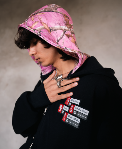 CHARCOAL BLACK ZIPPER