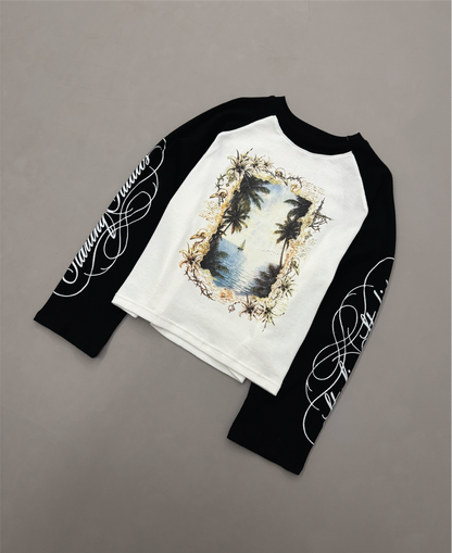PARADISE RAGLAN WAFFLE