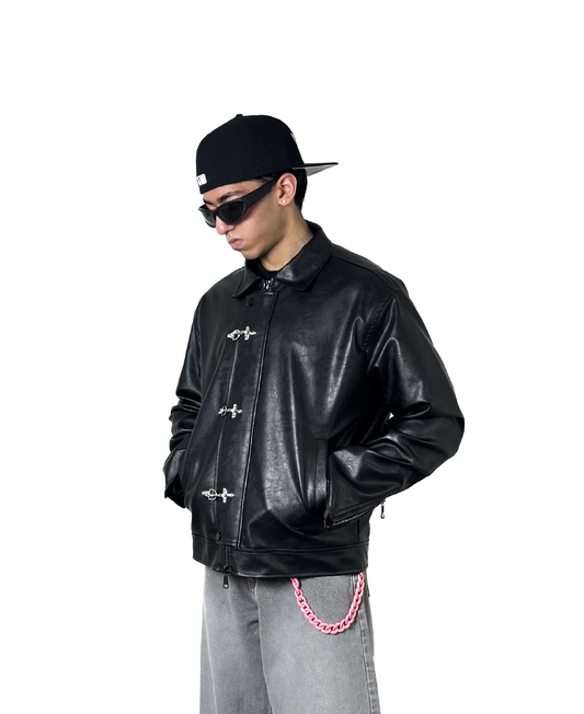 FIREMAN CLASP JACKET - VTG BLACK