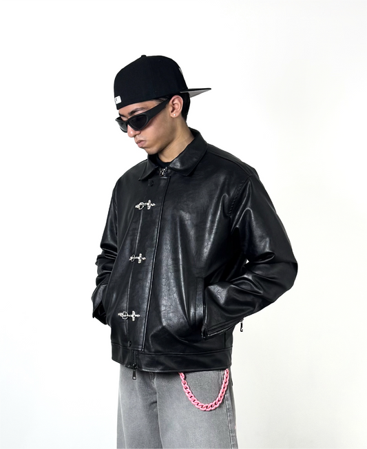 FIREMAN CLASP JACKET - VTG BLACK