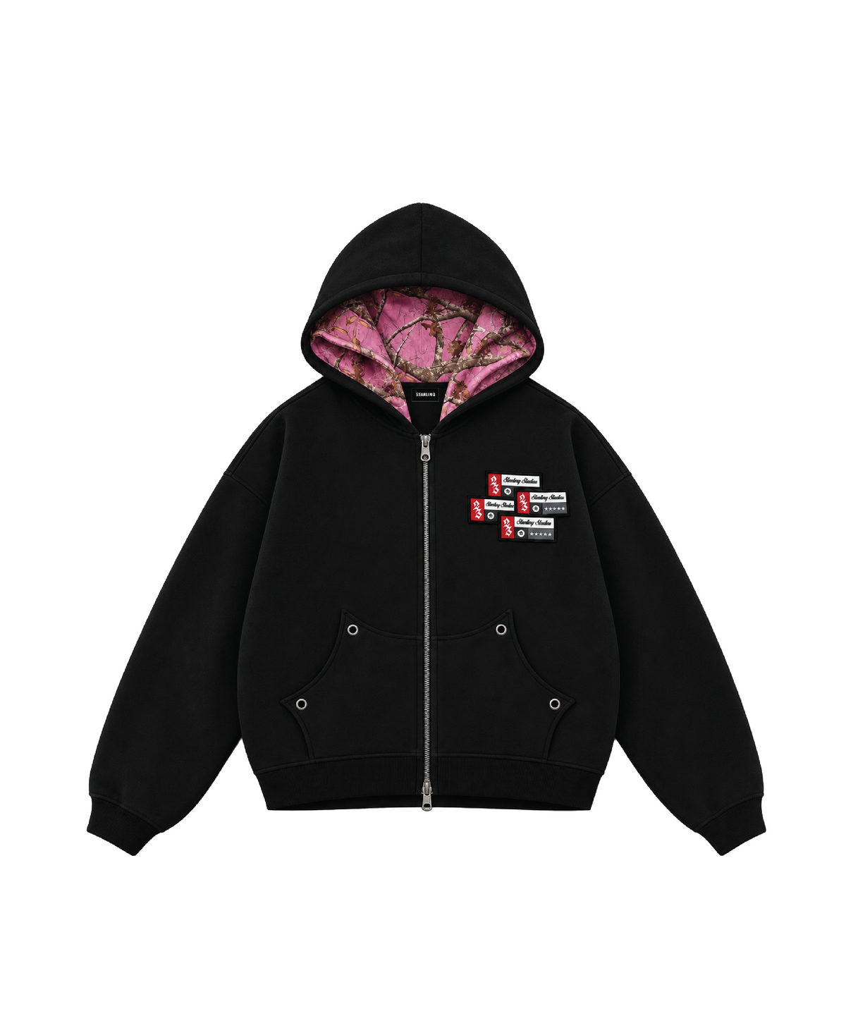 CHARCOAL BLACK ZIPPER