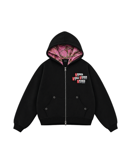 CHARCOAL BLACK ZIPPER
