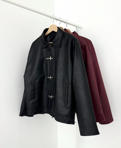 FIREMAN CLASP JACKET - VTG BLACK
