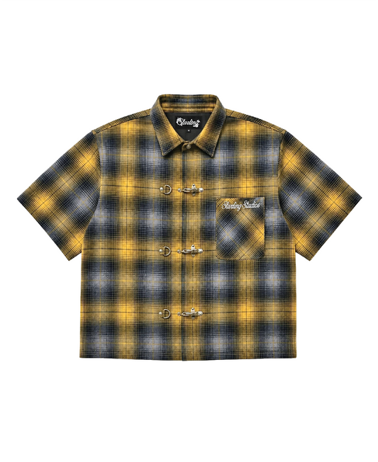 MUSTARD YELLOW CLASP SHIRT