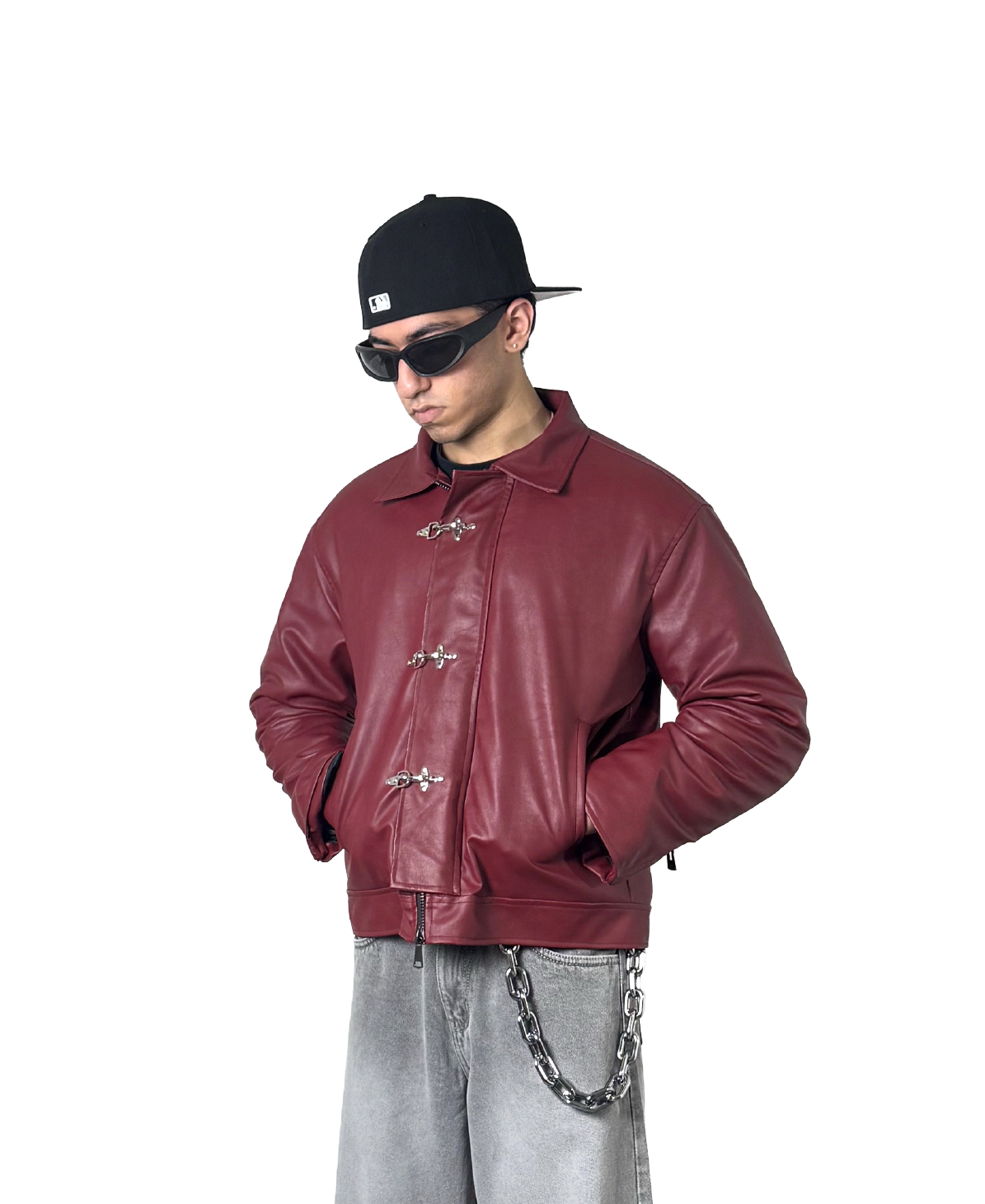 FIREMAN CLASP JACKET - CHERRY RED