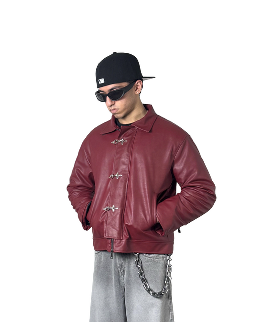 FIREMAN CLASP JACKET - CHERRY RED