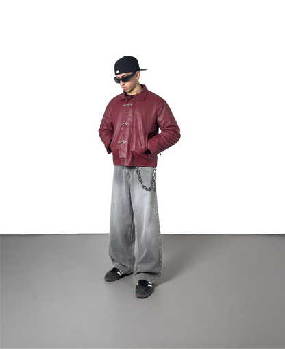 FIREMAN CLASP JACKET - CHERRY RED