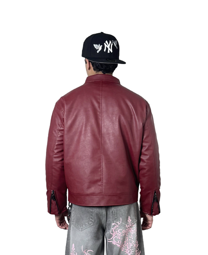 FIREMAN CLASP JACKET - CHERRY RED