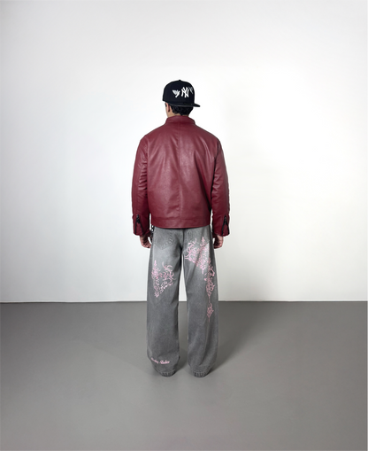 FIREMAN CLASP JACKET - CHERRY RED